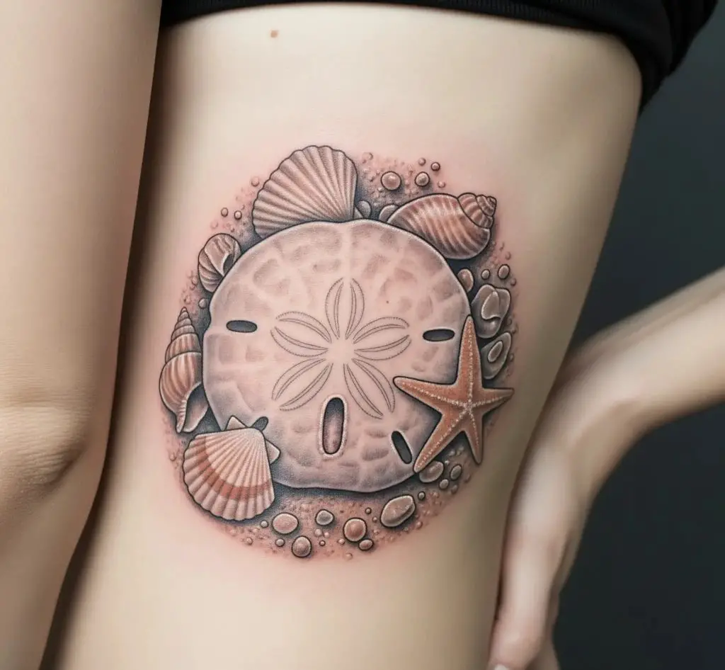 Sand Dollar with Seashells