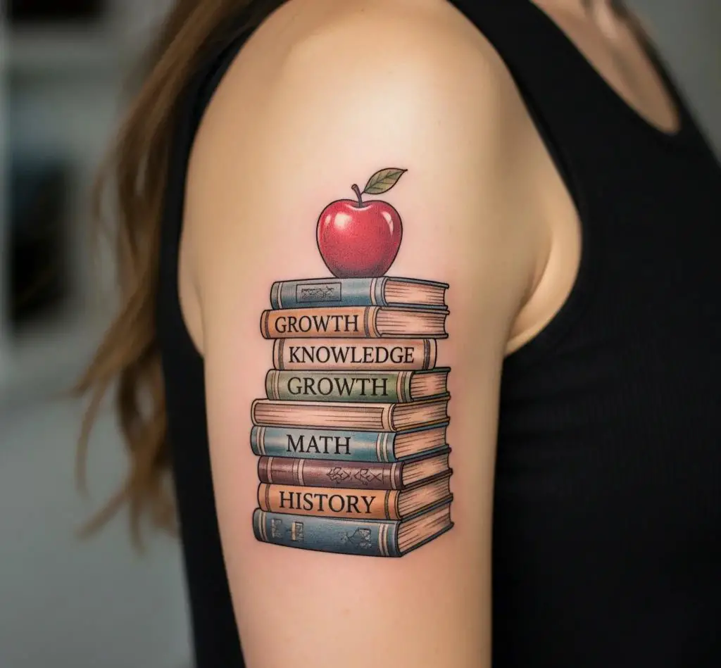 Abacus or Alphabet Blocks Tattoo