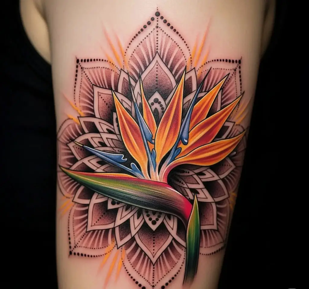 Bird of Paradise Mandala Fusion
