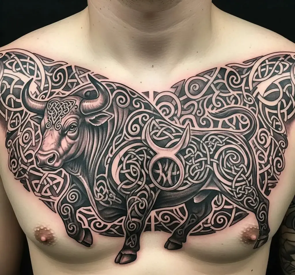 Celtic Taurus Tattoo