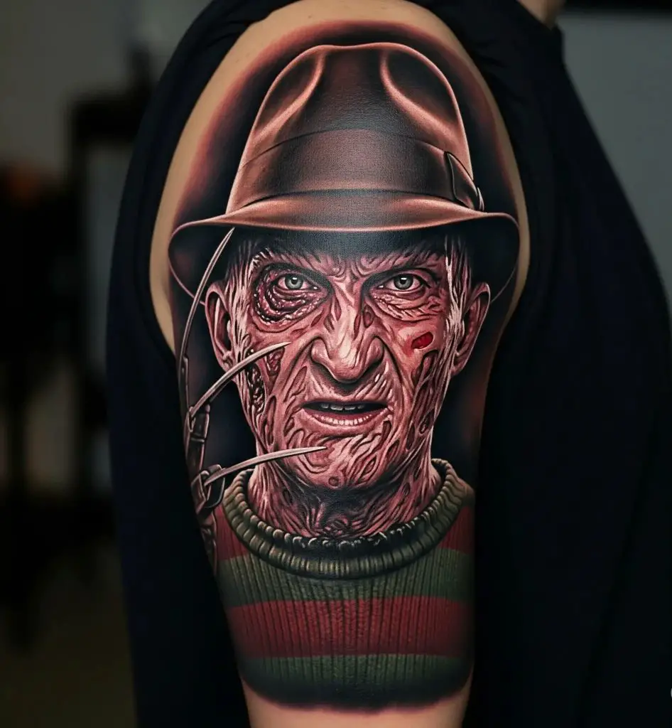 lassic Freddy Portrait Tattoo