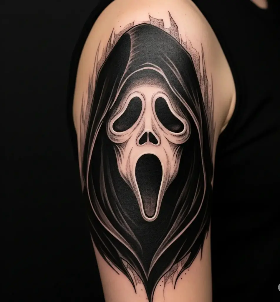 Classic Ghost Face Portrait