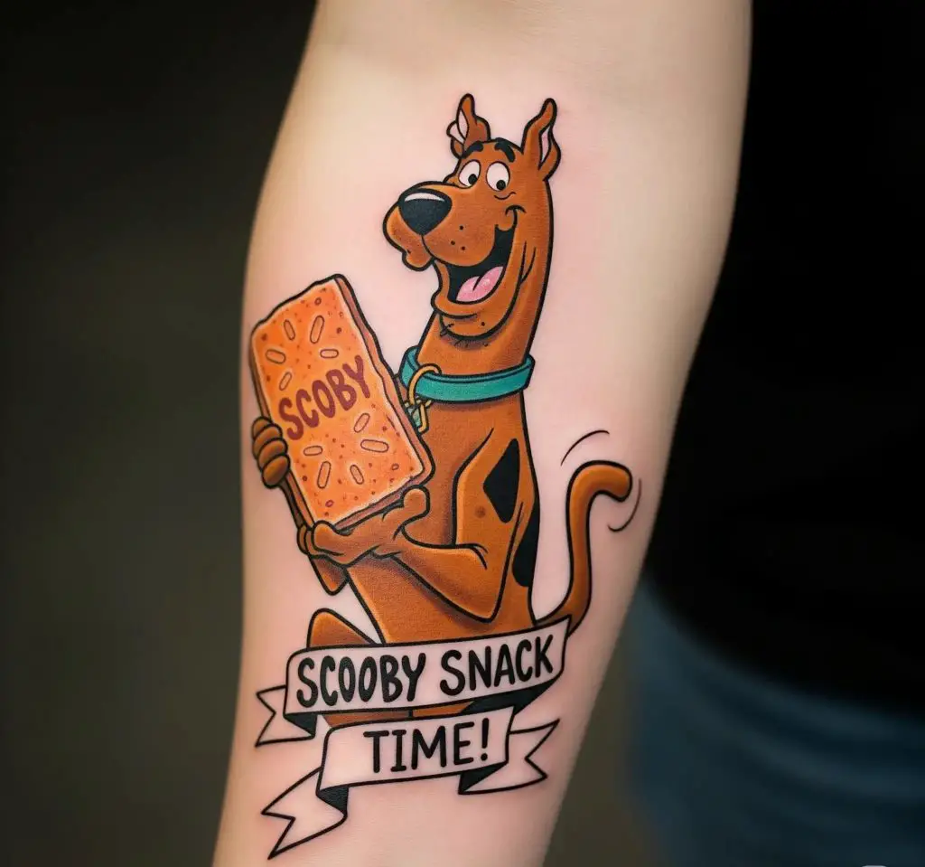 Classic Scooby Snack Tattoo