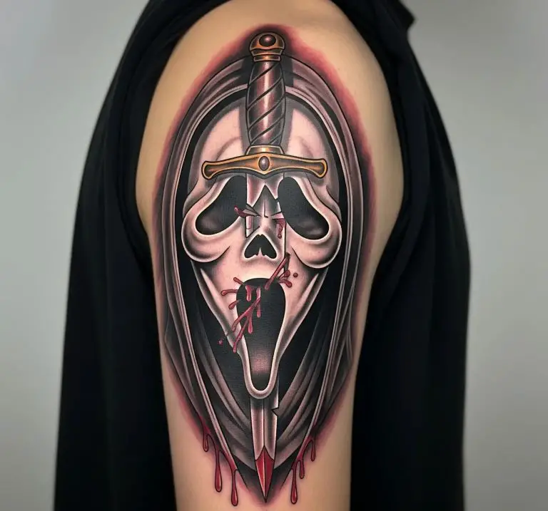 Ghost Face tattoo
