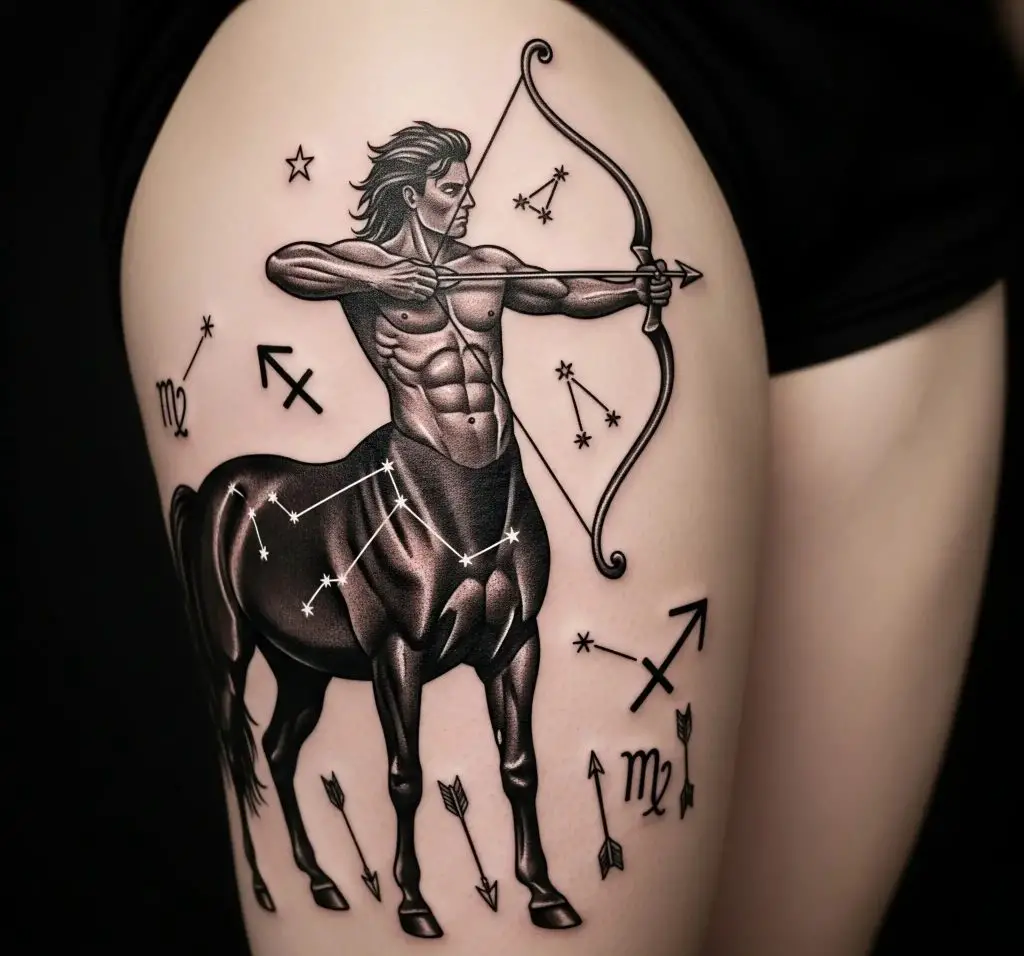 Half-Human, Half-Horse Silhouette