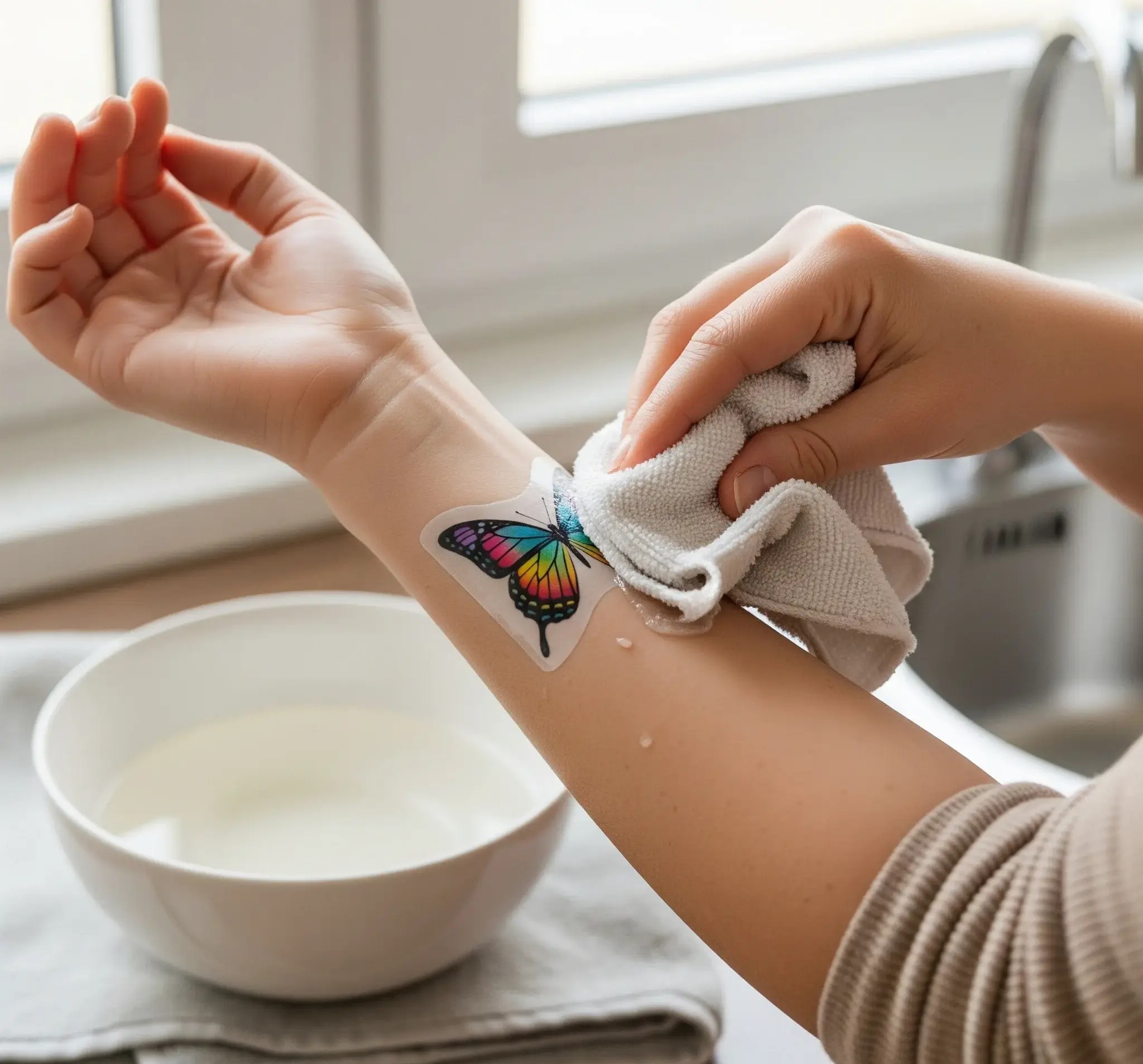 How To Remove Tattoo Sticker