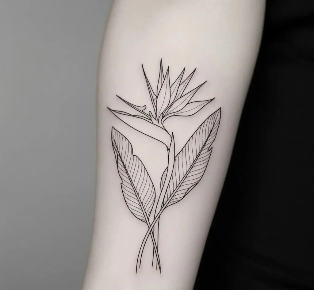 Minimalist Bird of Paradise