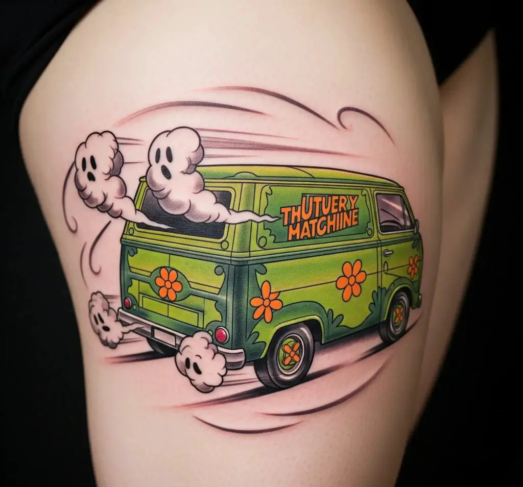 Mystery Machine Van Tattoo