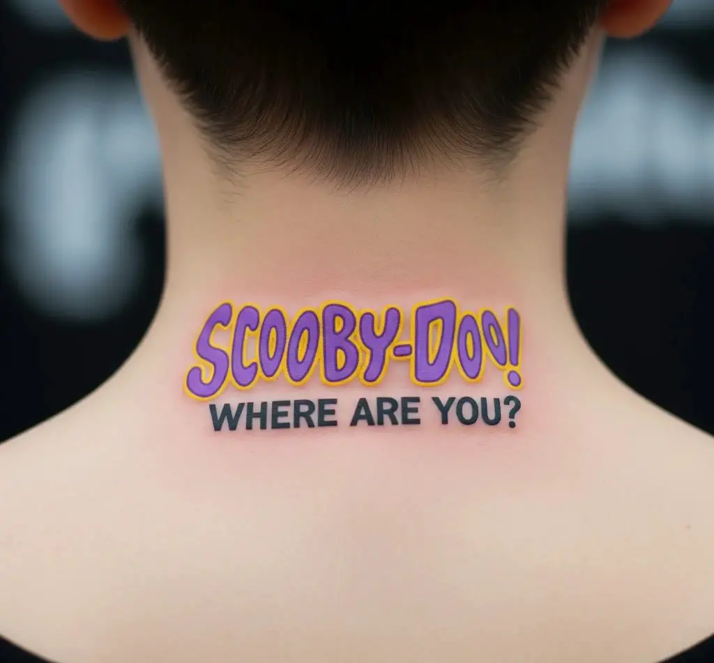 Scooby-Doo Logo Tattoo