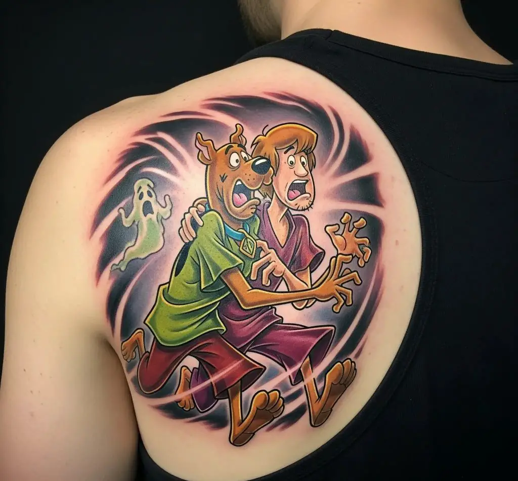 Scooby and Shaggy Best Friends Tattoo