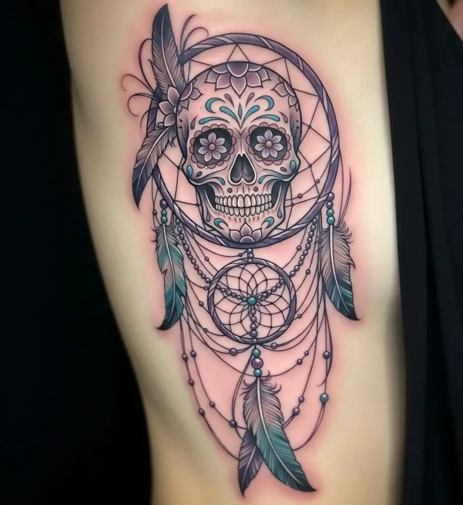 Sugar Skull Dreamcatcher