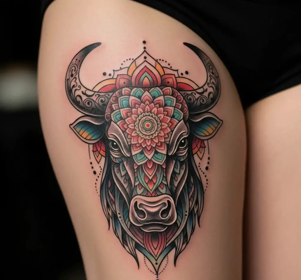 Taurus Mandala Bull