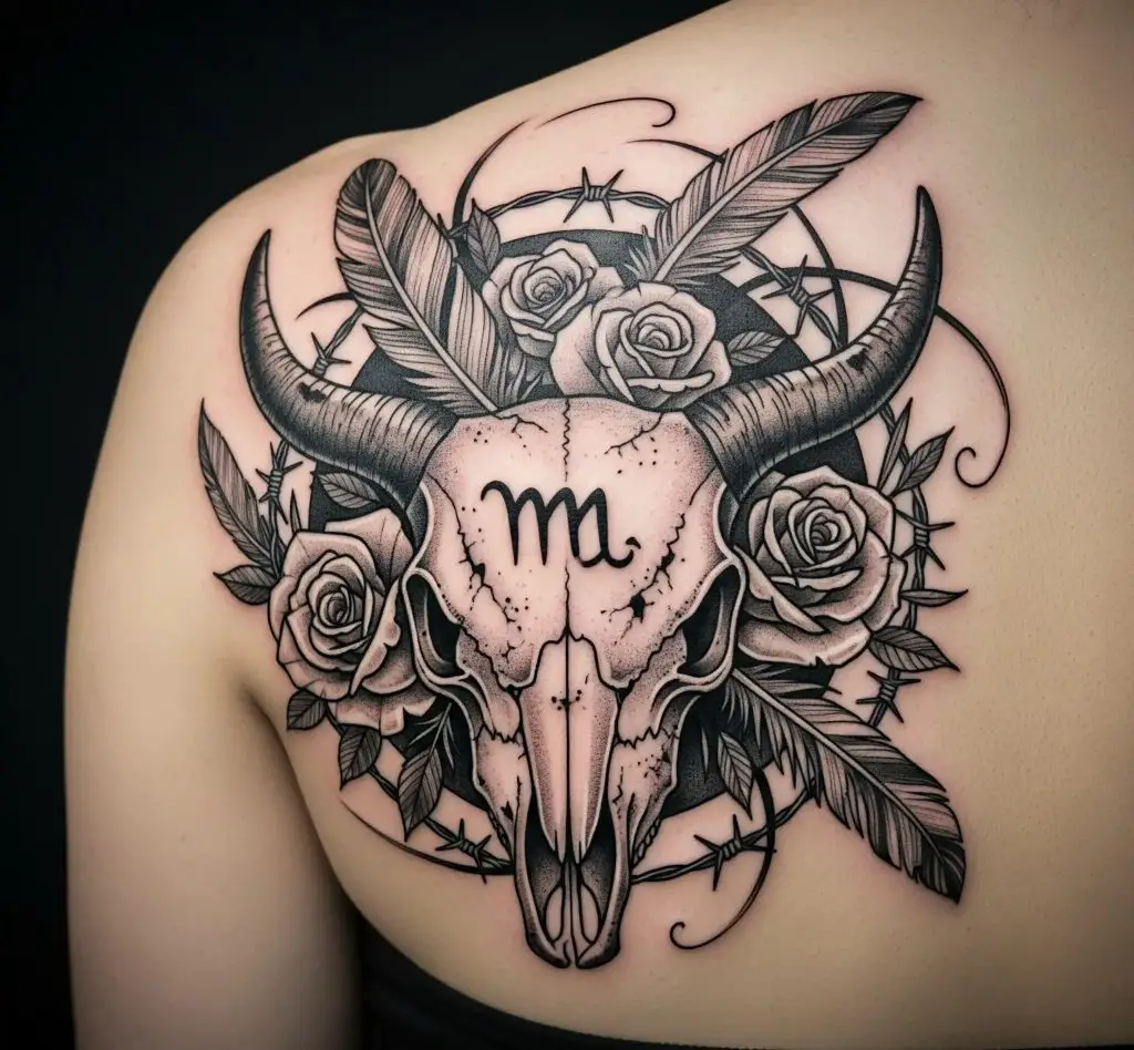 Taurus Skull Tattoo