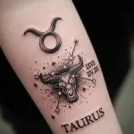 Taurus Tattoo with Your Birthdate