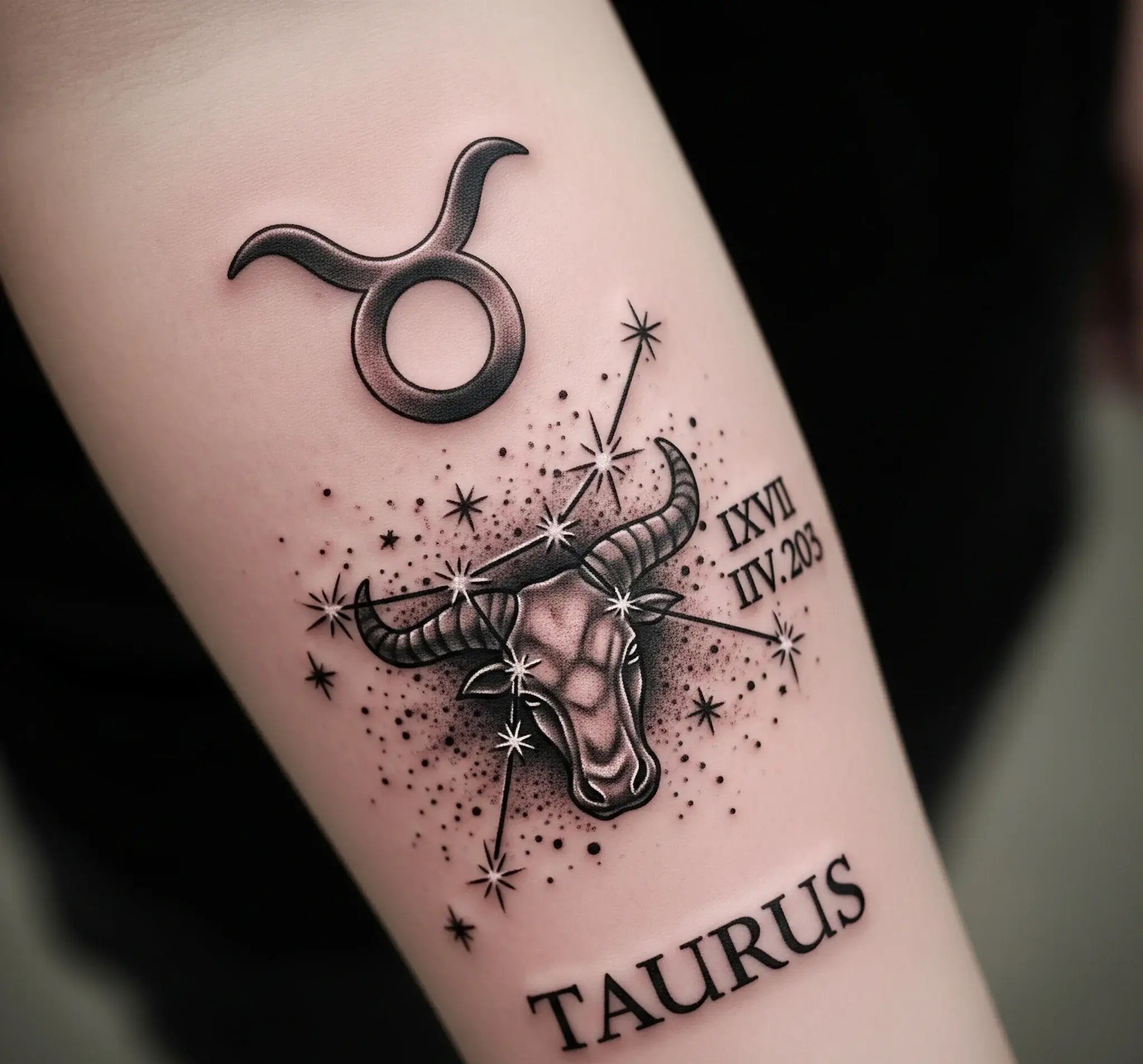 Taurus Tattoo with Your Birthdate