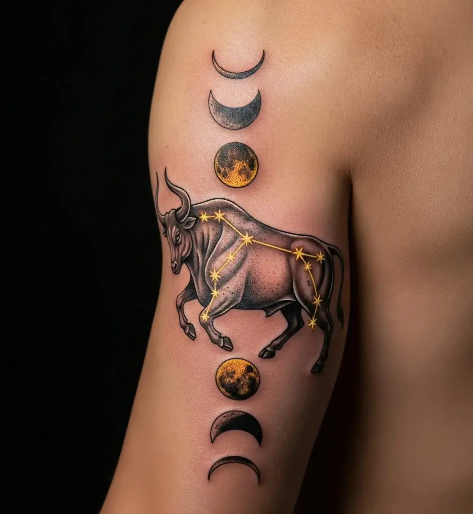 Taurus with Moon Phases