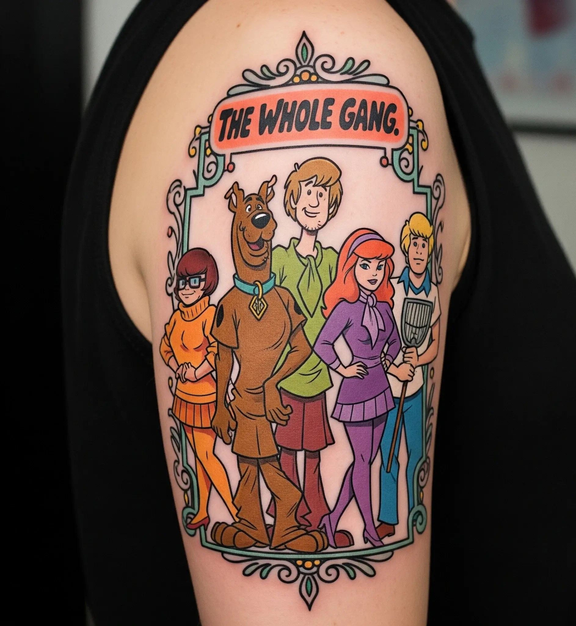 The Whole Gang Portrait Tattoo