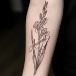 August Flower Tattoo