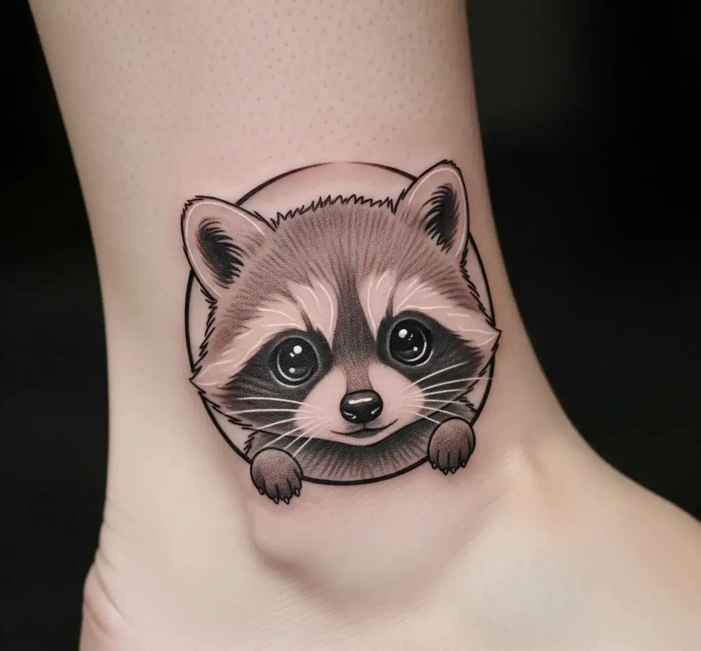 Baby Raccoon Tattoo