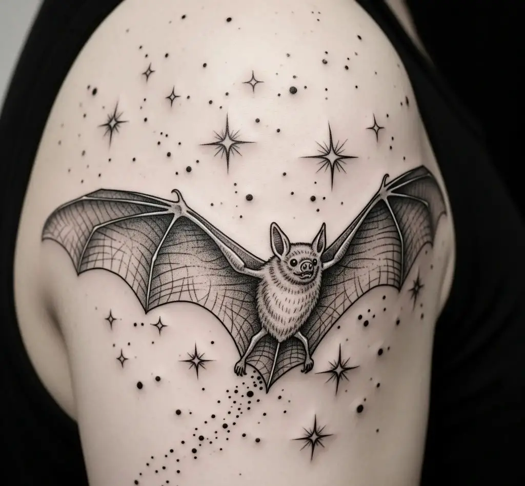 Bat with Stars