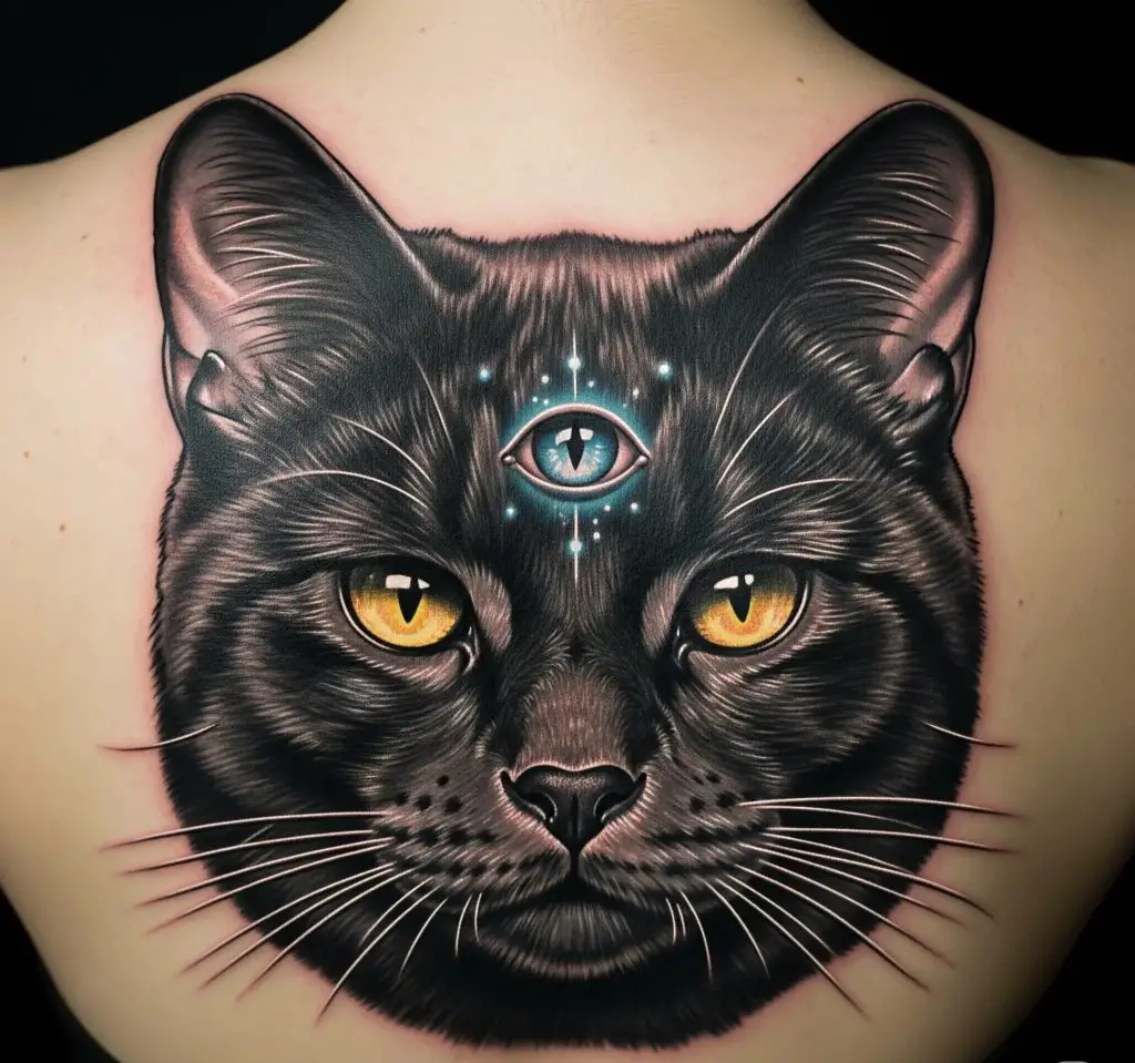 Black Cat With Third Eye
