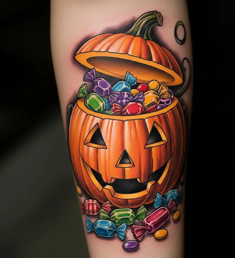 Candy-Filled Jack-o’-Lantern