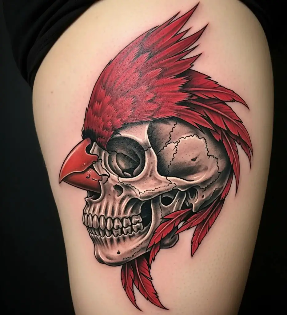 Cardinal Skull Design