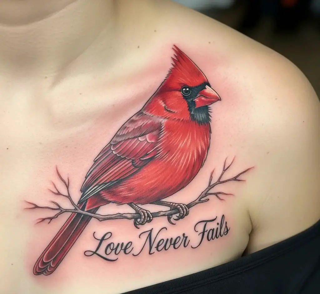 Cardinal with Script 