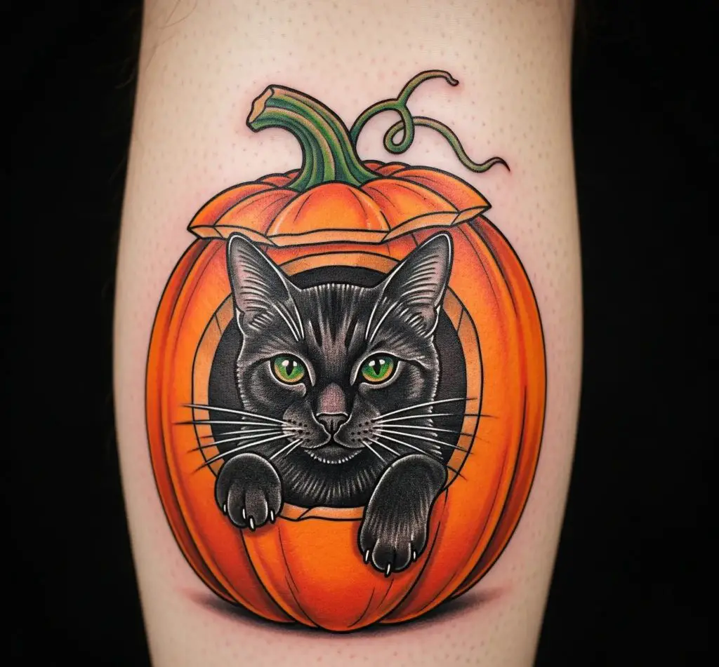 Cat-in-a-Jack-o’-Lantern