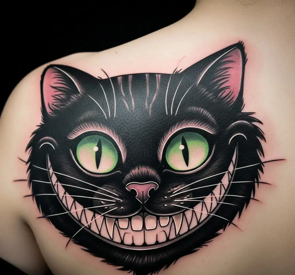 Cheshire Black Cat Smile