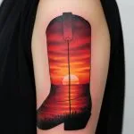 Cowboy Boot Tattoo