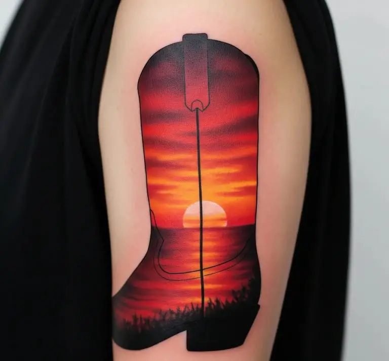 Cowboy Boot Tattoo