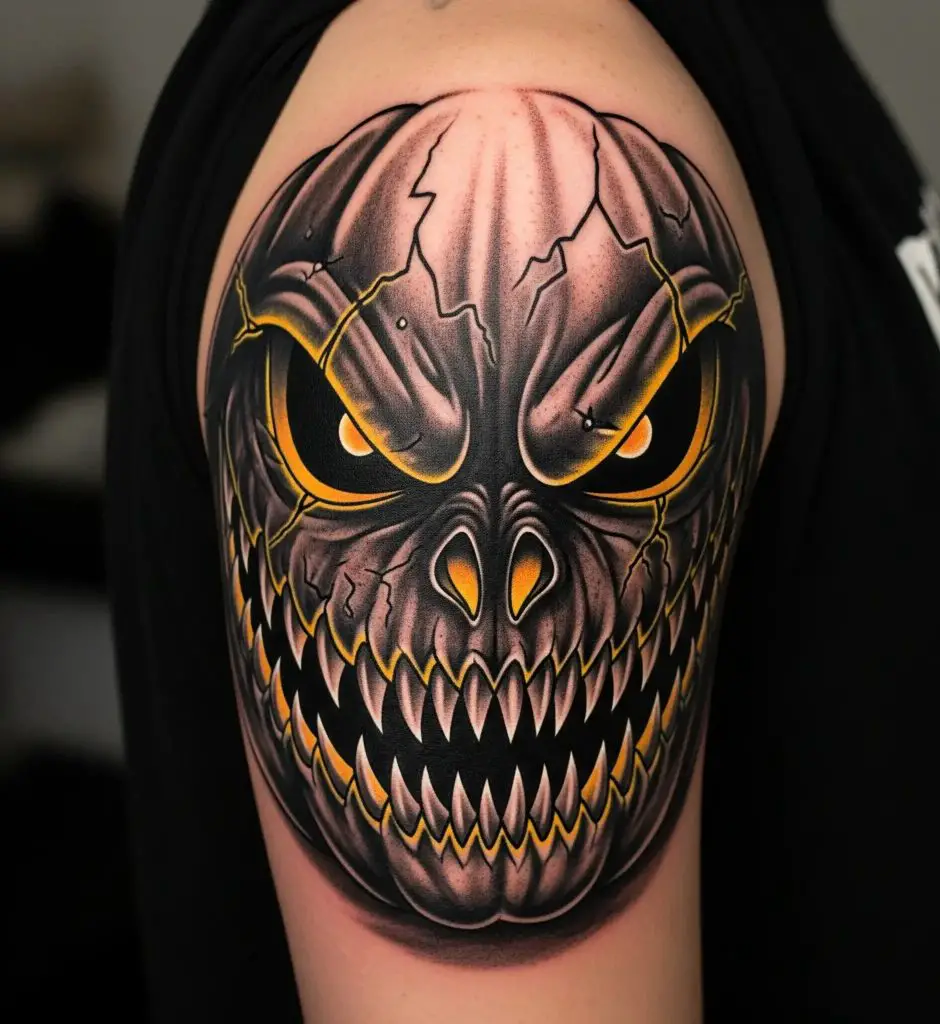 Creepy Face Jack-o’-Lantern