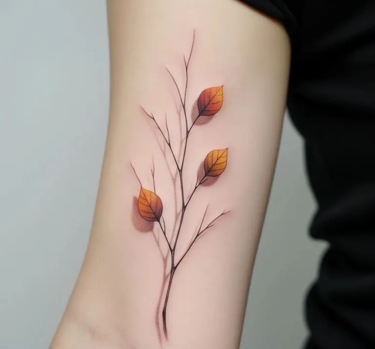 Fall Leaves Tattoo