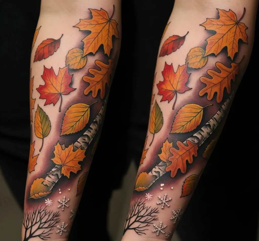 Falling Leaves Sleeve