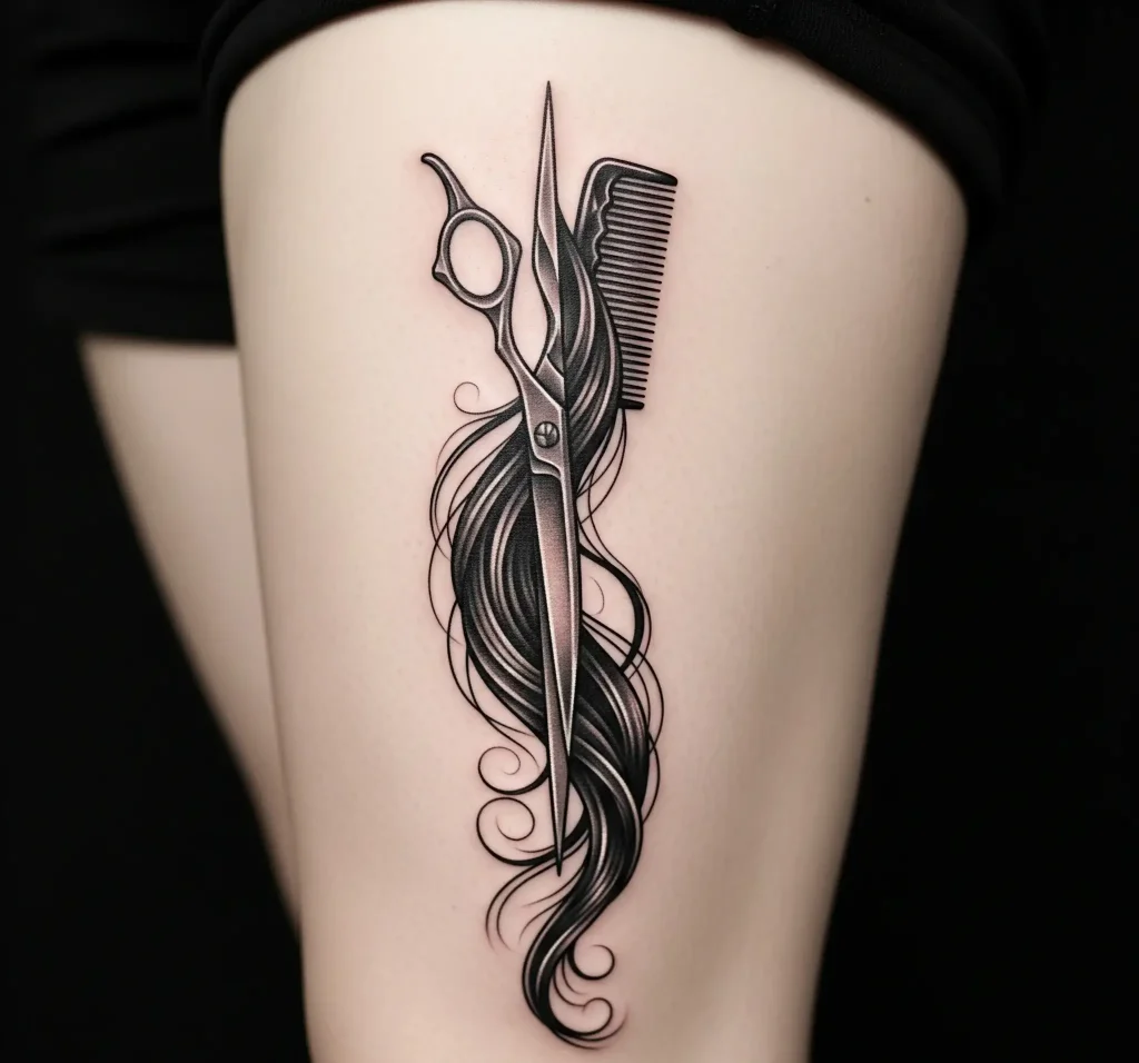 Hair Strand Silhouette