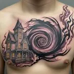 Haunted House Tattoo