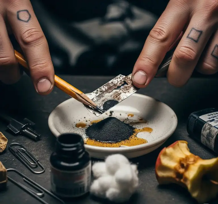 How Do You Make Homemade Tattoo Ink With A Pencil