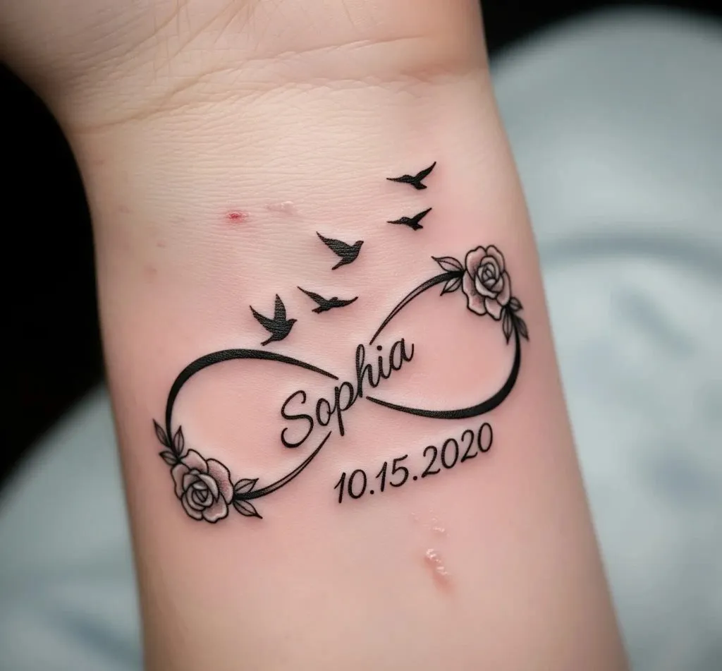 Infinity Symbol with Daughter’s Name