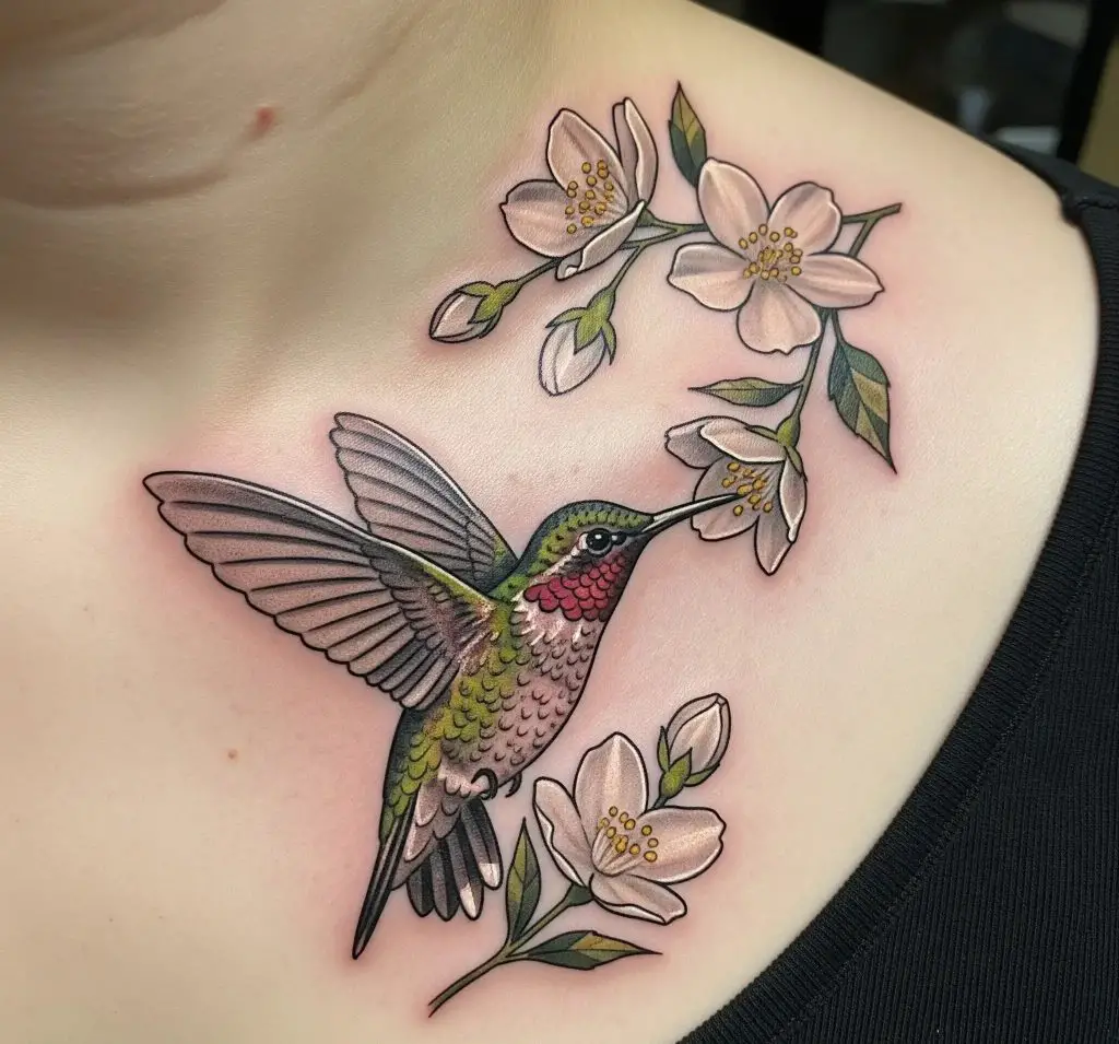 Jasmine and Hummingbird