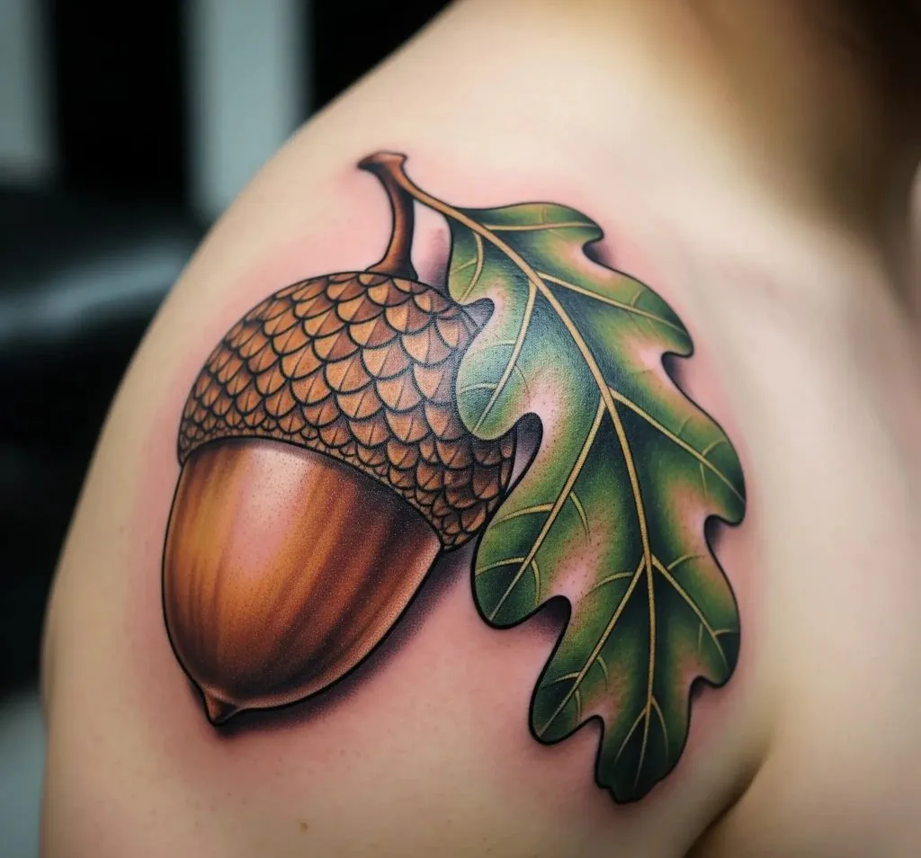 Leaf and Acorn Combination