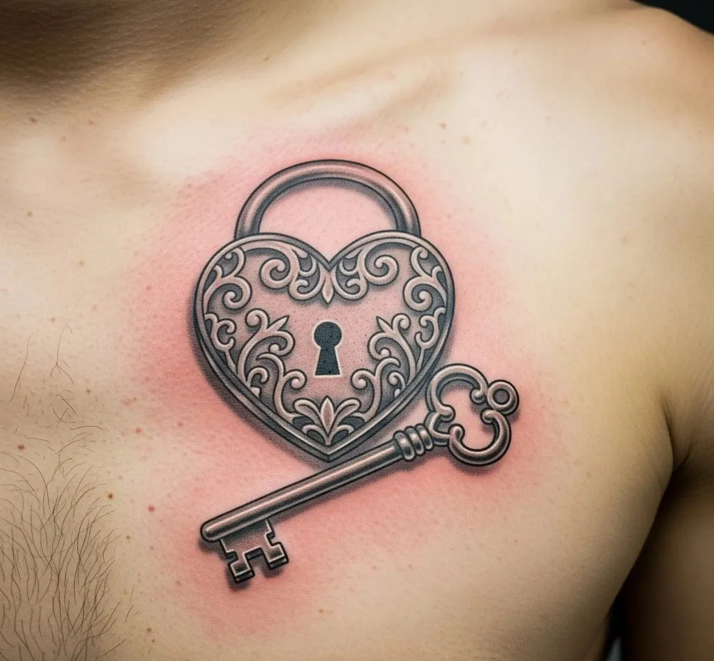 Lock and Key Tattoo
