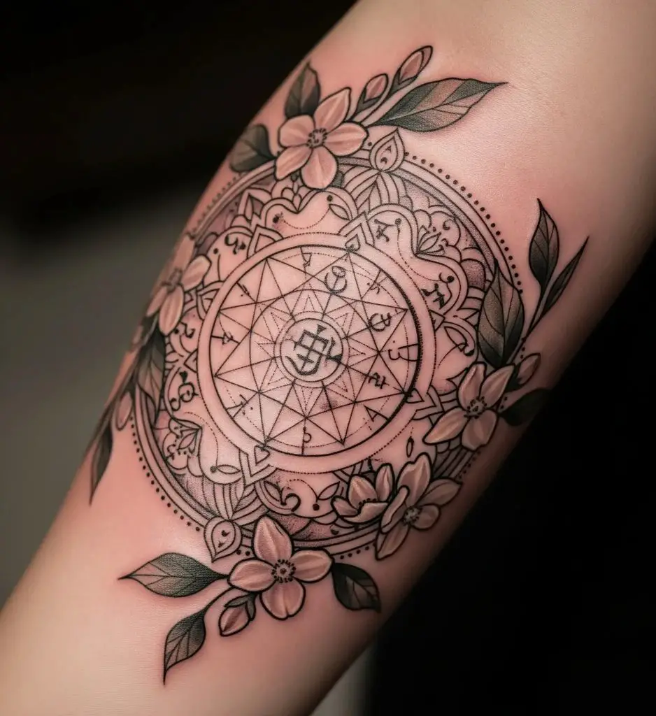 Mandala with Jasmine Accents