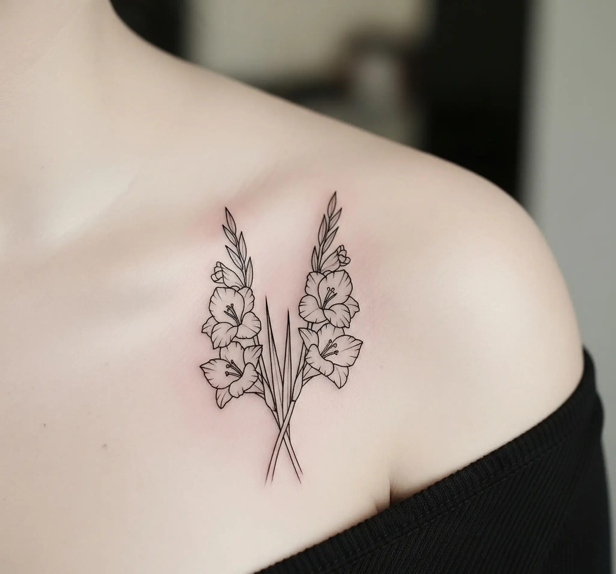 Matching Gladiolus Tattoo for Friends or Family