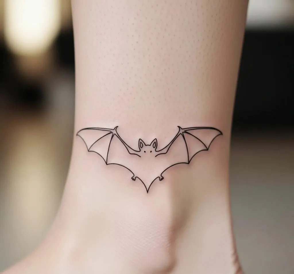 Minimalist Bat Outline
