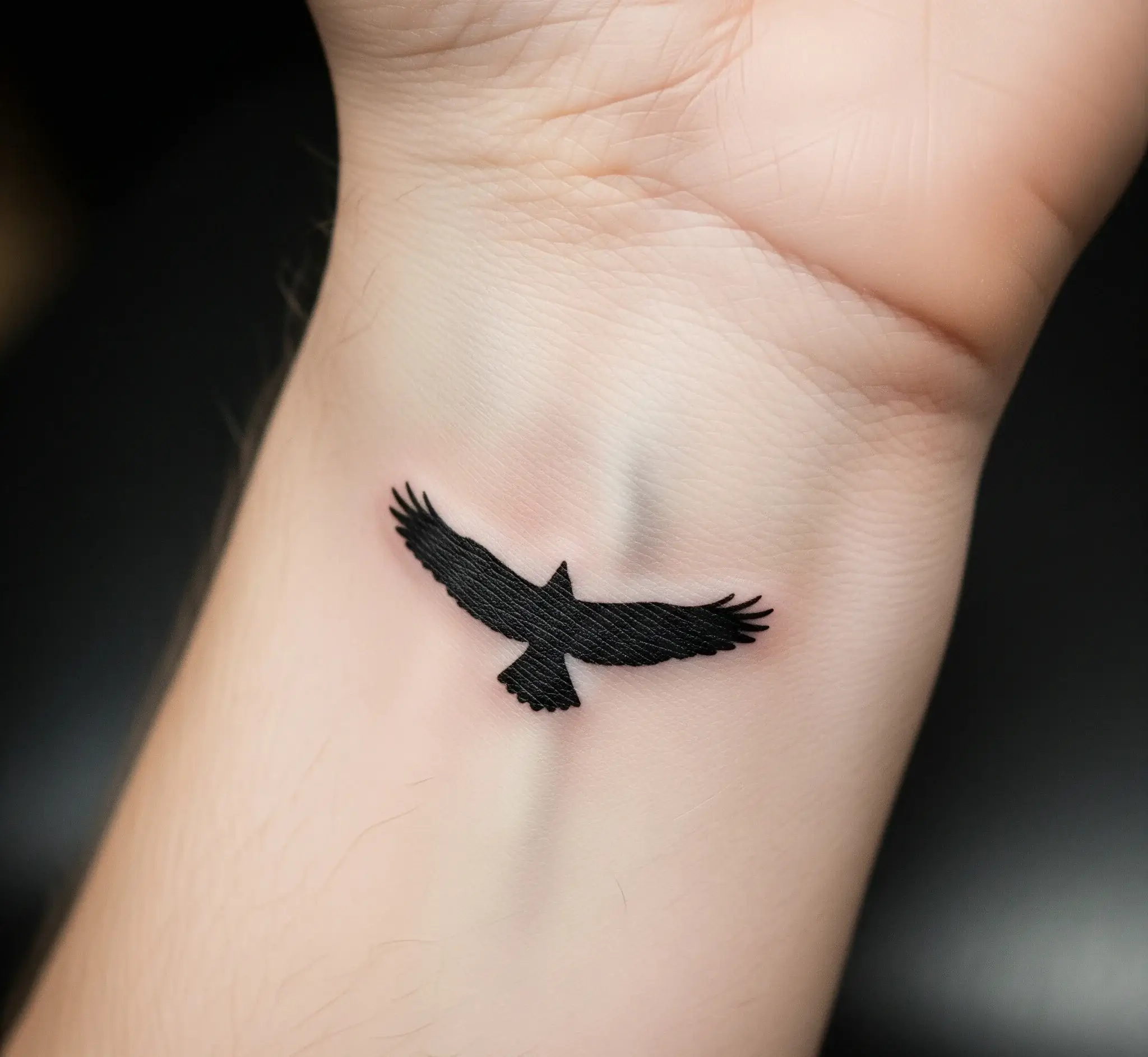 Minimalist Hawk Silhouette