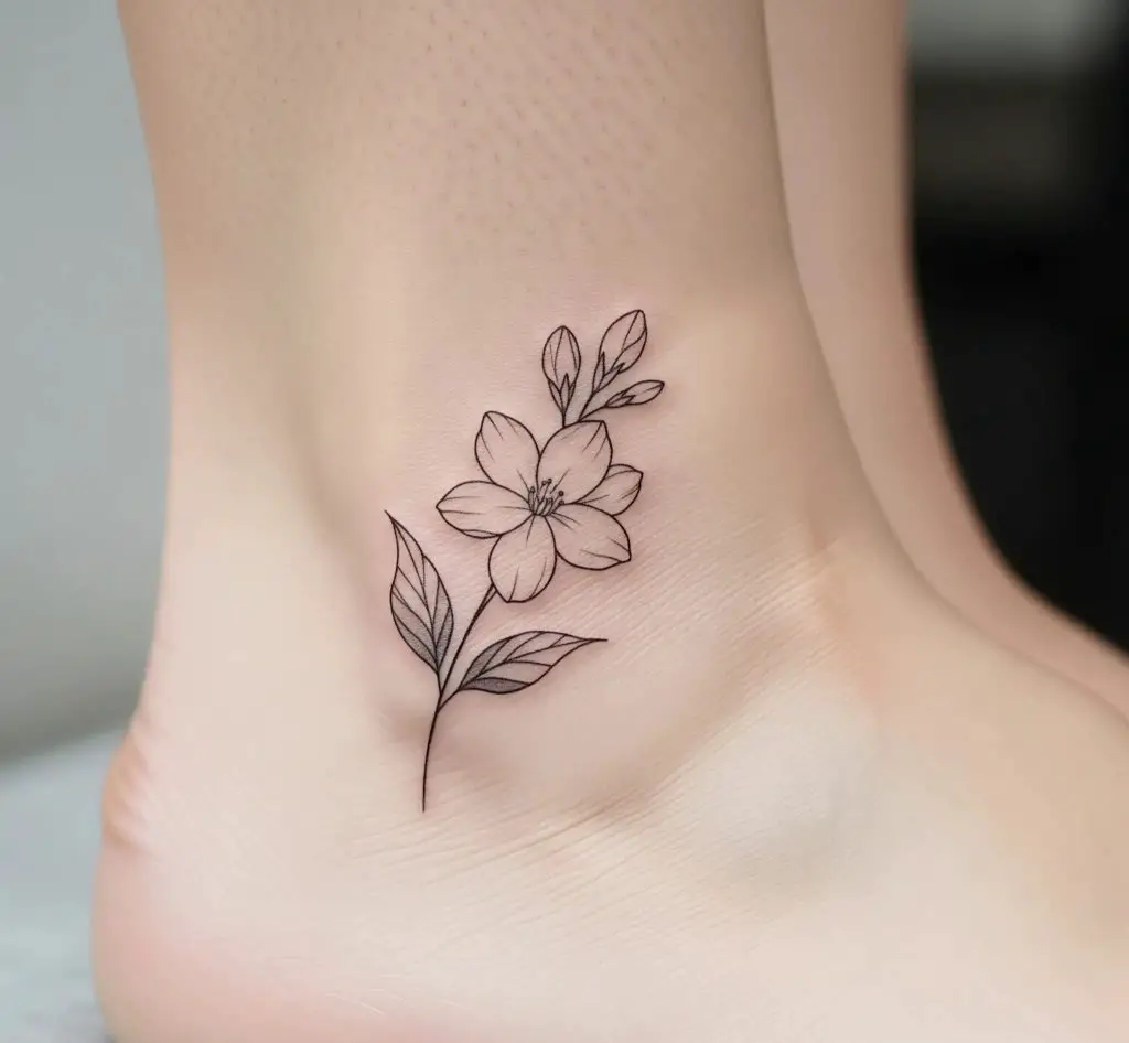 Minimalist Jasmine Flower
