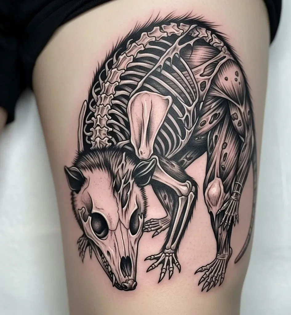 Opossum Skeleton