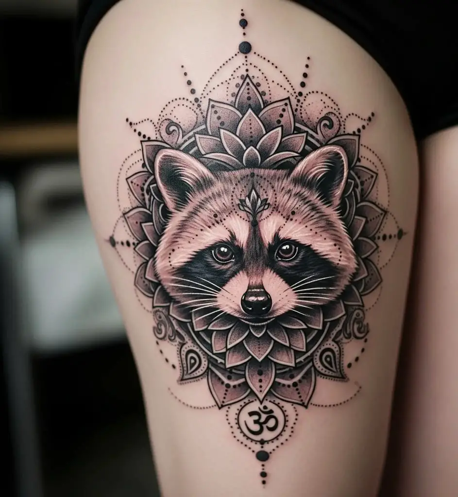 Raccoon Mandala