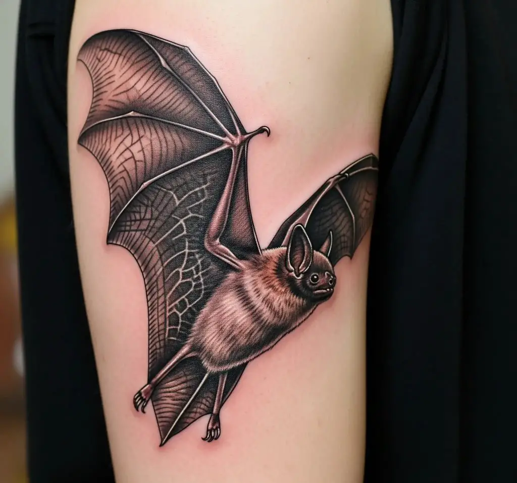 Realistic Flying Bat